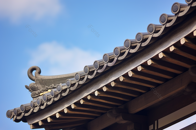 古建筑寺庙屋檐的一角特写,高清,摄影图,摄影图片,图片大全,摄影图免费下载